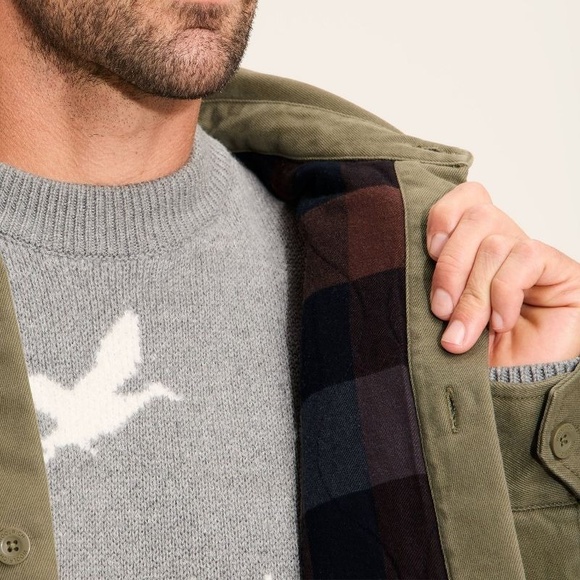 Woolrich x Target Men Tall L /‎ LT Large Twill Shacket Jacket Olive Green NWT - Picture 11 of 11